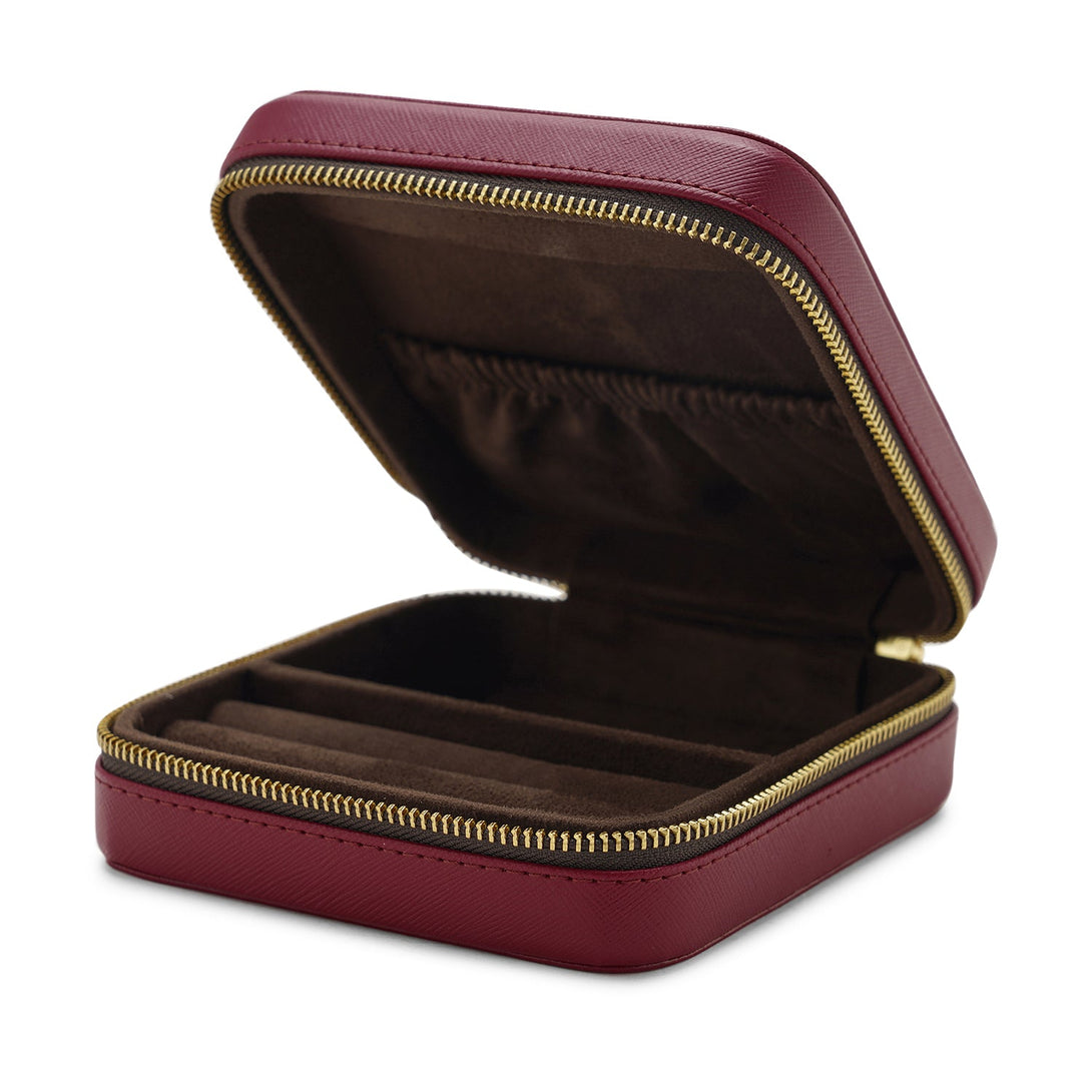 Shop Red Square Faux Leather Travel Jewellery Box - at Best Price ...