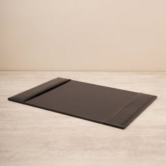 Brown Faux Leather Desk Blotter