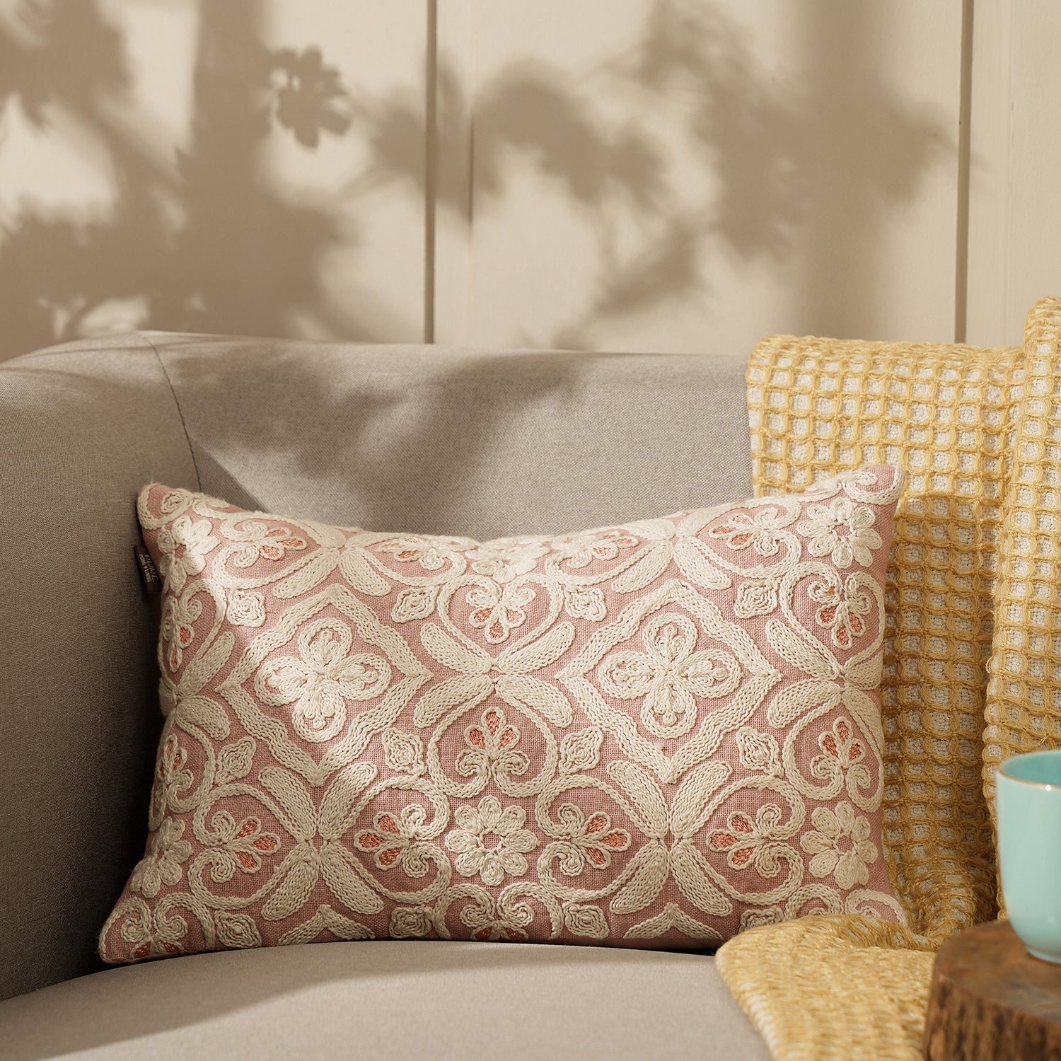 Pink rectangle cushion outlet