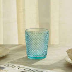 Set Of 6 Blue Dotted Tumblers