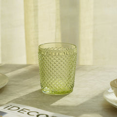 Set Of 4 Green Dotted Tumblers