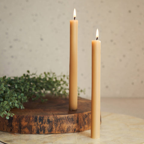 Set of 4 Beige Autumn Fruit Taper Candles